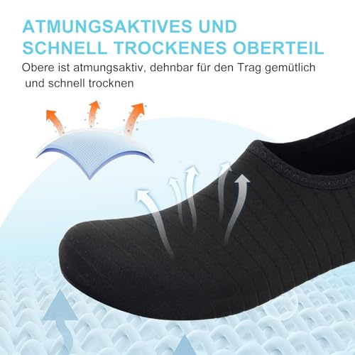 Thumbnail 4 de Steppli Badeschuhe – Wasserschuhe Strandschuhe schnell trocknend, atmungsaktiv und rutschfest (EU48) von Steppli