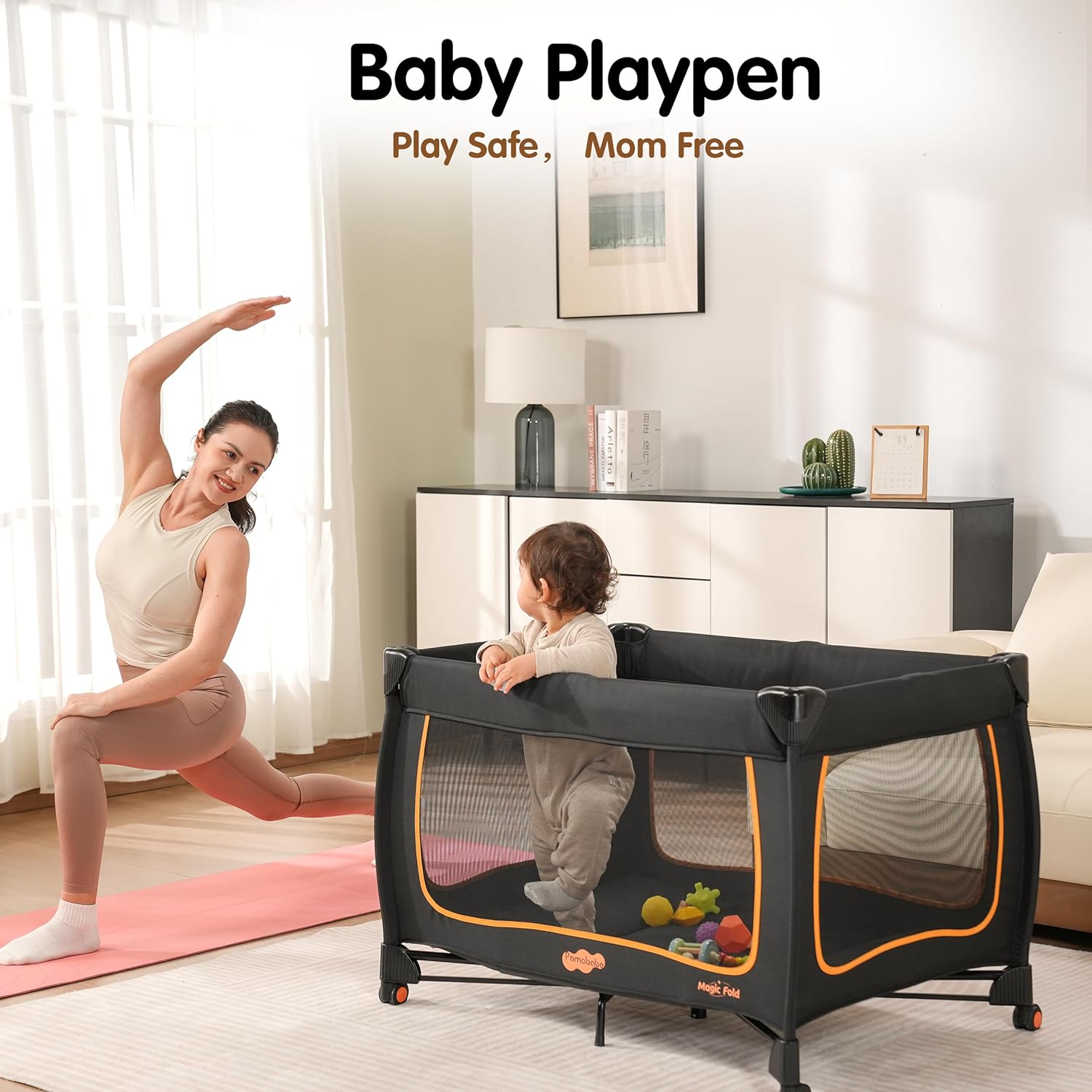 Thumbnail 4 de Pamo Babe 6-in-1 Baby Pack and Play with Bassinet