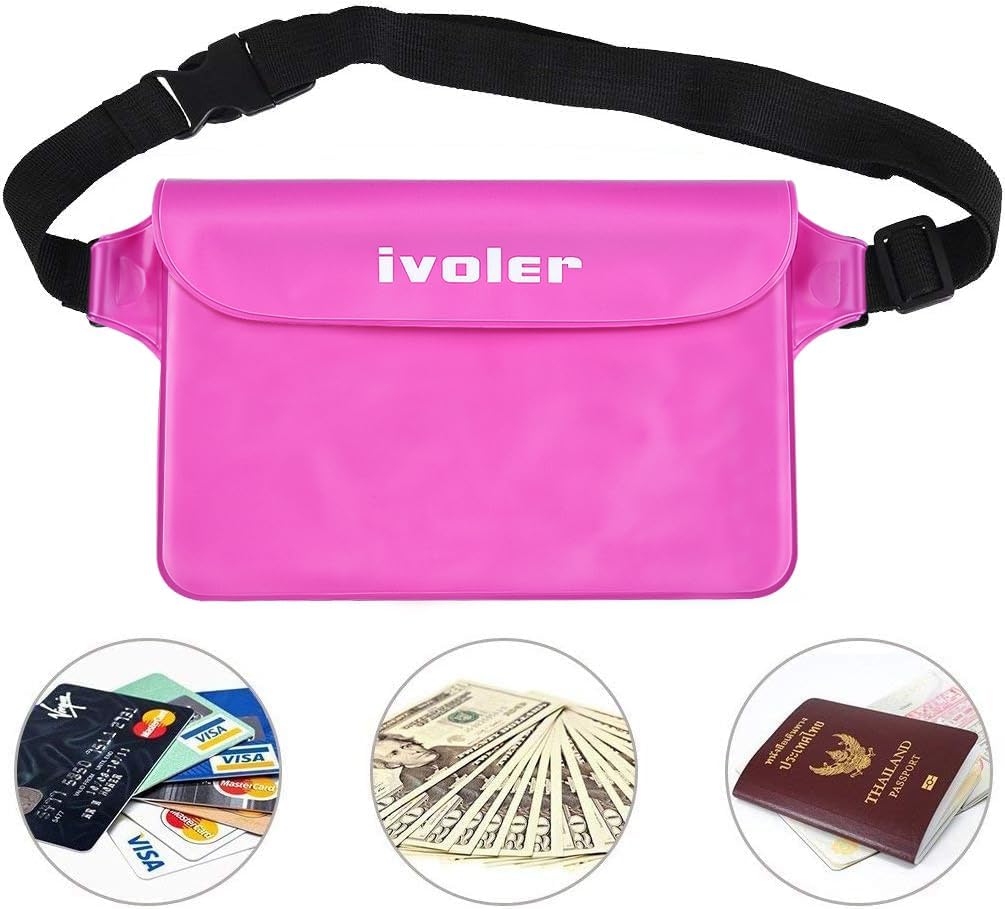 Detalle 2 de ivoler Waterproof Pouch Bag 2 Pack – Universal Dry Bags for Phone, Cash & Documents