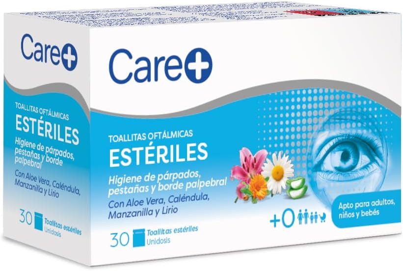 Detalle de Care+ Toallitas Oftálmicas 60 unidades
