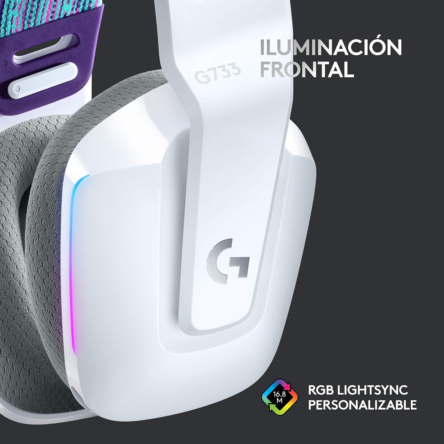 Thumbnail 3 de Logitech G733 LIGHTSPEED Gaming Headset 🎧, inalámbrico, RGB, 29h