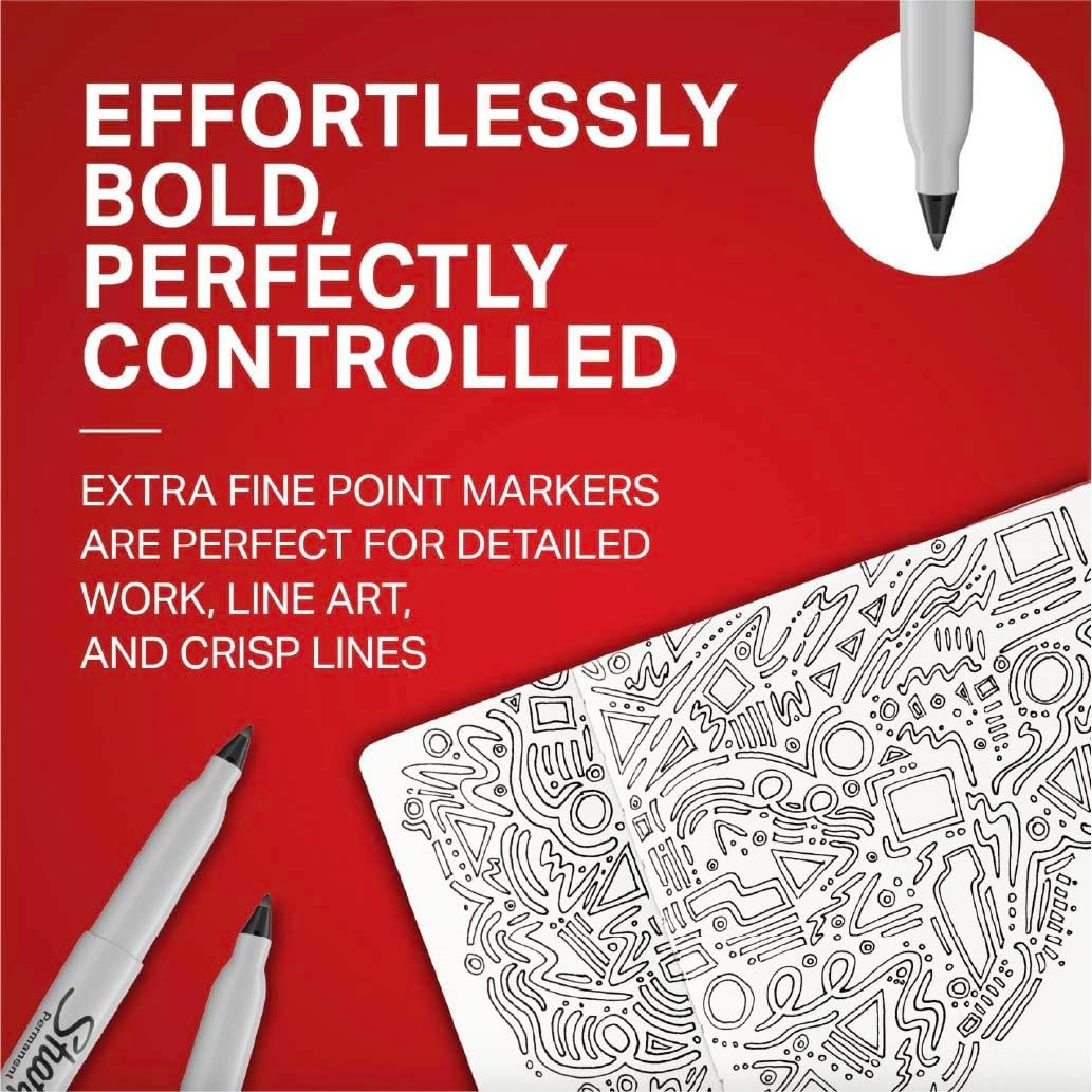 Detalle 2 de Sharpie Ultra Fine Permanent Markers 12-pack ๐
