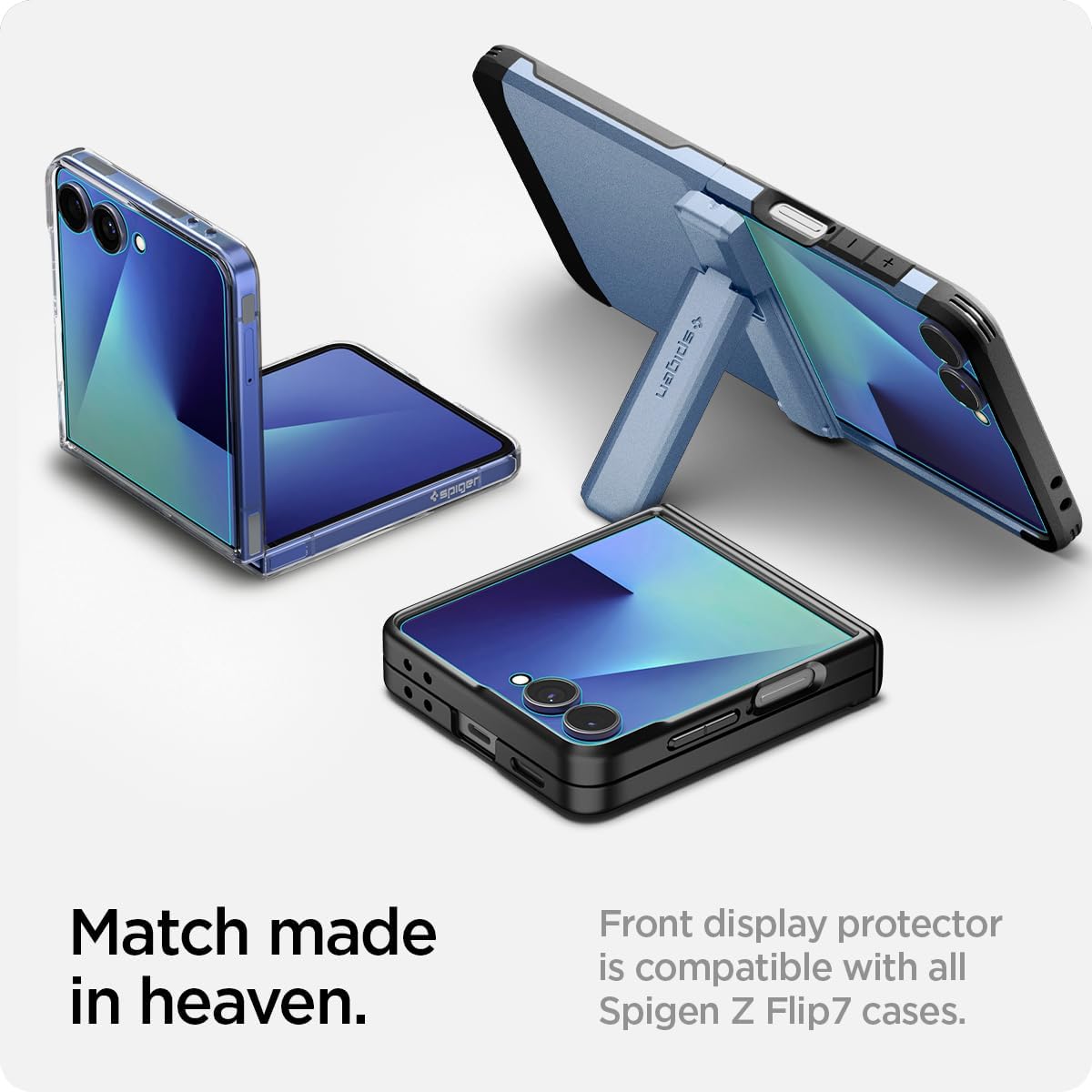 Thumbnail 6 de Spigen Glas.tR EZ Fit verre trempé pour Samsung Galaxy Z Flip7 (2 pièces) – dureté 9H, kit d’installation inclus