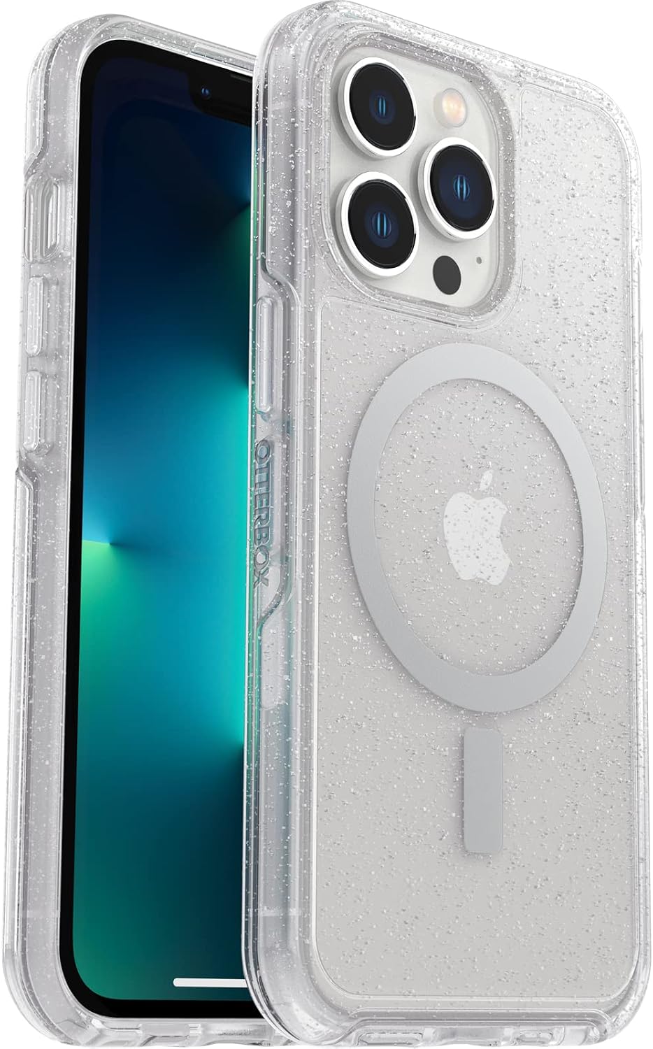 Detalle 2 de OtterBox Symmetry+ Clear con MagSafe per iPhone 13 Pro: protezione Slim con antimicrobica