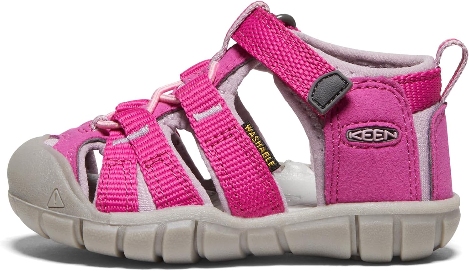 Detalle de Keen Unisex Kinder SEACAMP II CNX Blau Tiefen/GARGOYLE Sandale – wasserdicht, schnell trocknend, sicherer Halt