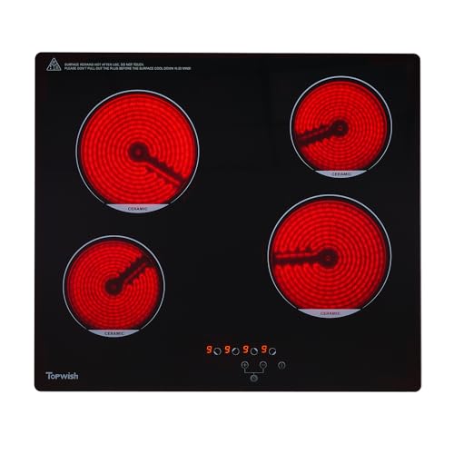 Detalle de TOPWISH placa vitrocerámica 4 fuegos de 60 cm: análisis práctico para decidir