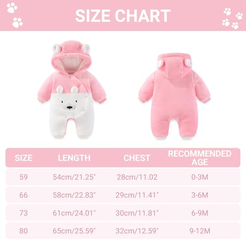 Thumbnail 6 de WYTbaby Baby Overall Winter Schneeanzug – Winter-Jumpsuit für 3–6 Monate | Wärmendes Flanell-Design