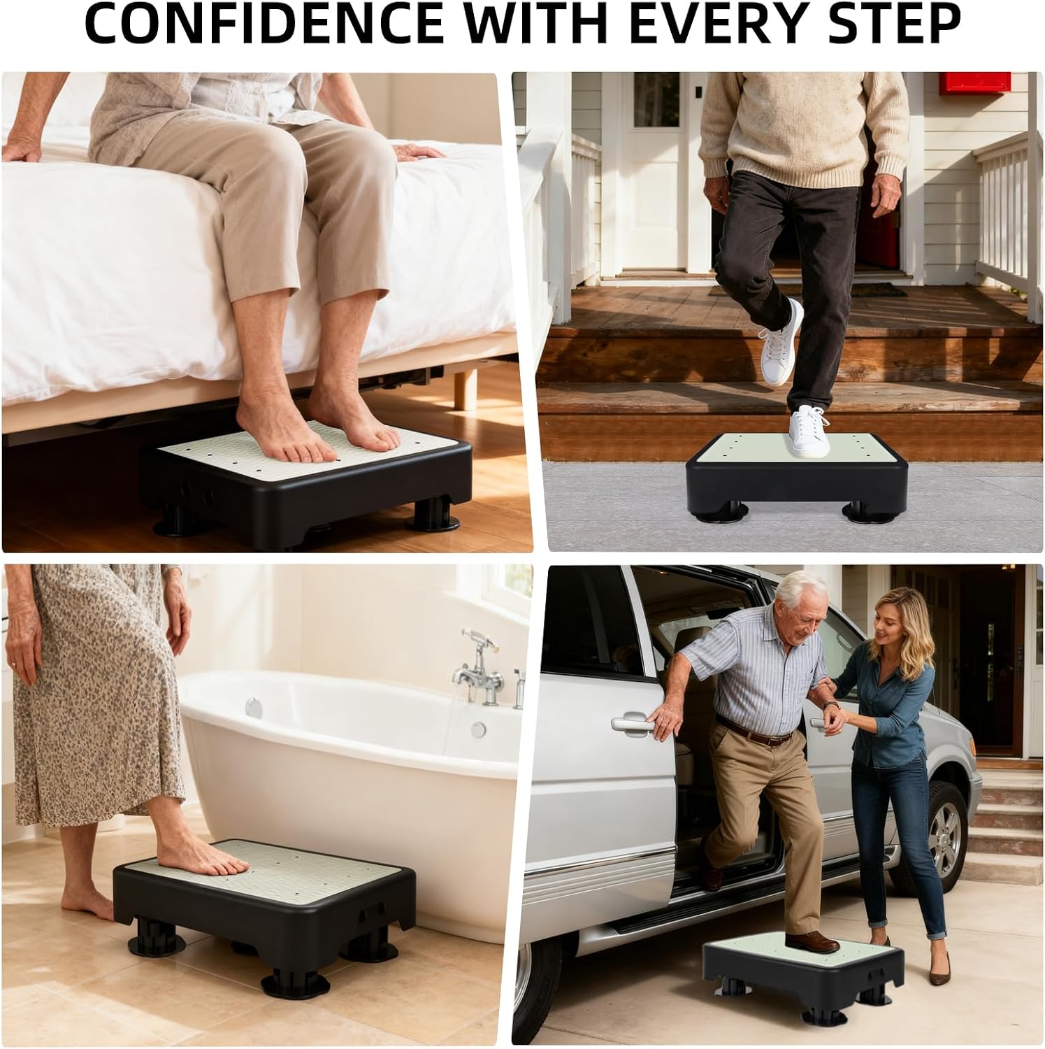 Thumbnail 6 de Adjustable Step Stool for Adults 3-Level Glow