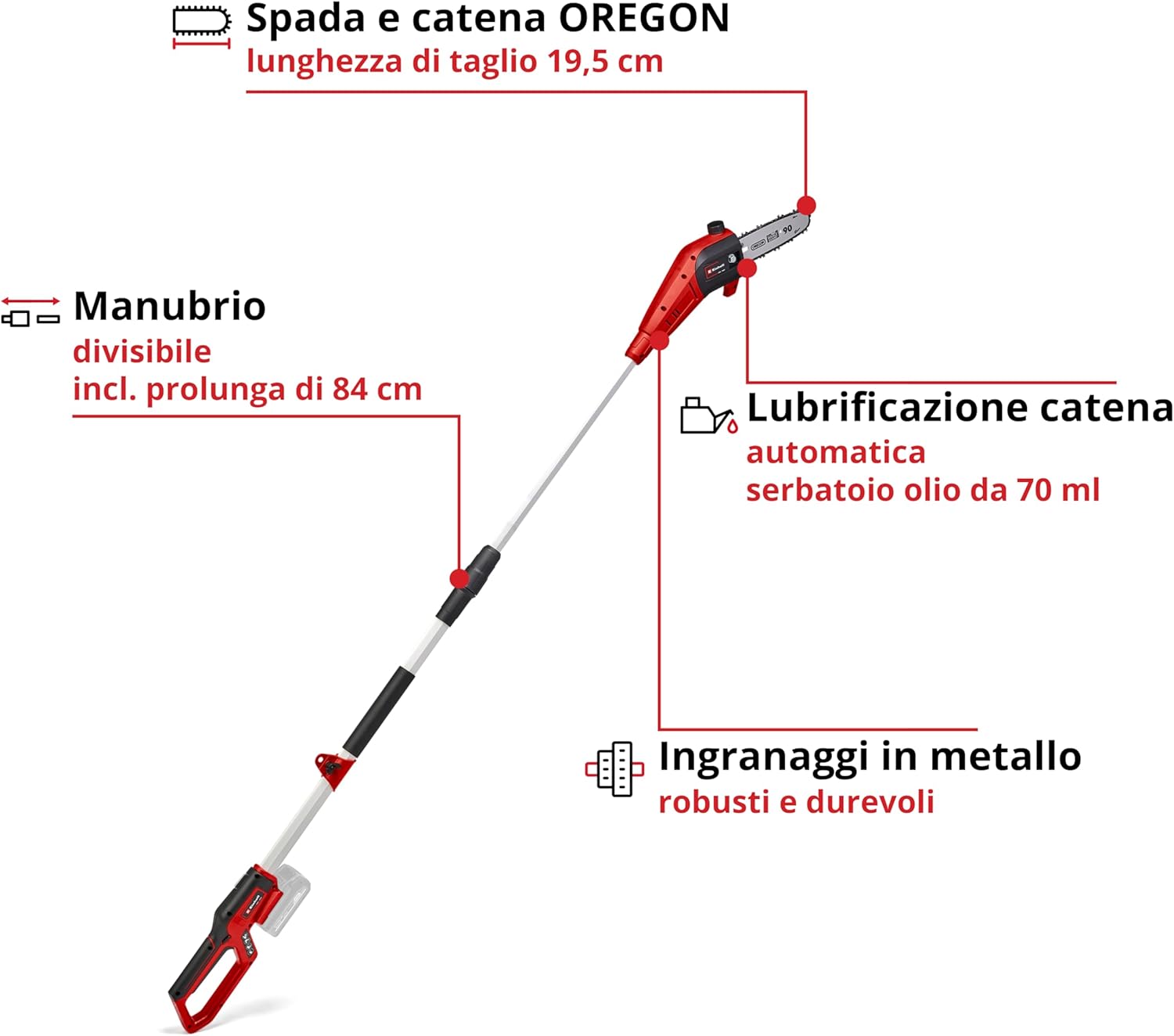 Thumbnail 2 de Einhell GC-LC 18/20 Li T-Solo Svettatore a Batteria con Asta Telescopica