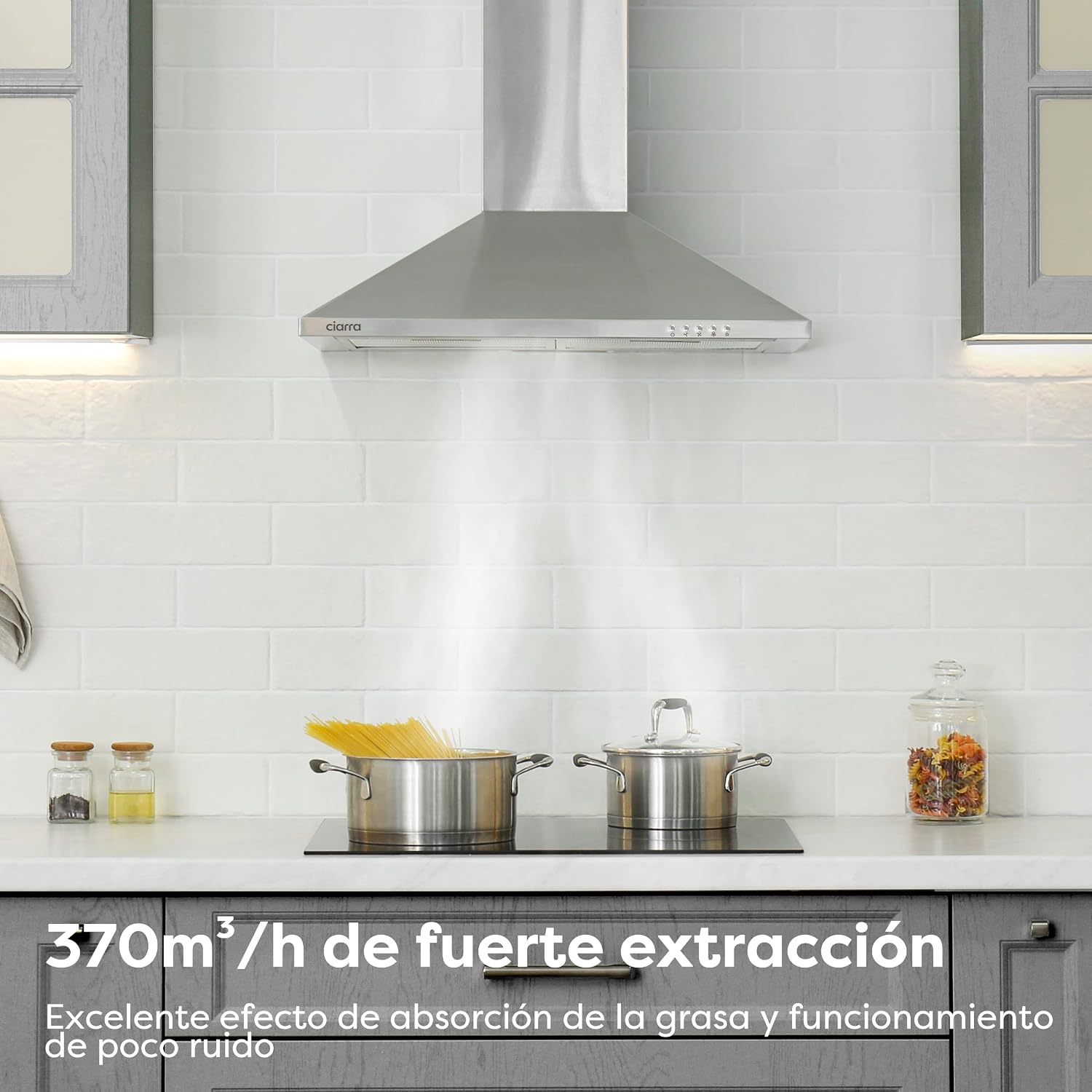 Detalle 2 de CIARRA CBCS6201 Campana extractora 60cm