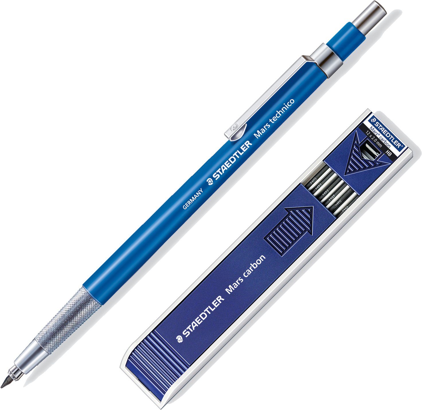 Detalle 2 de Staedtler Minen-Spitzer Mars – Minenspitzdose für 2 mm Minen, automatischer Spitzstop, Staubabstreifer