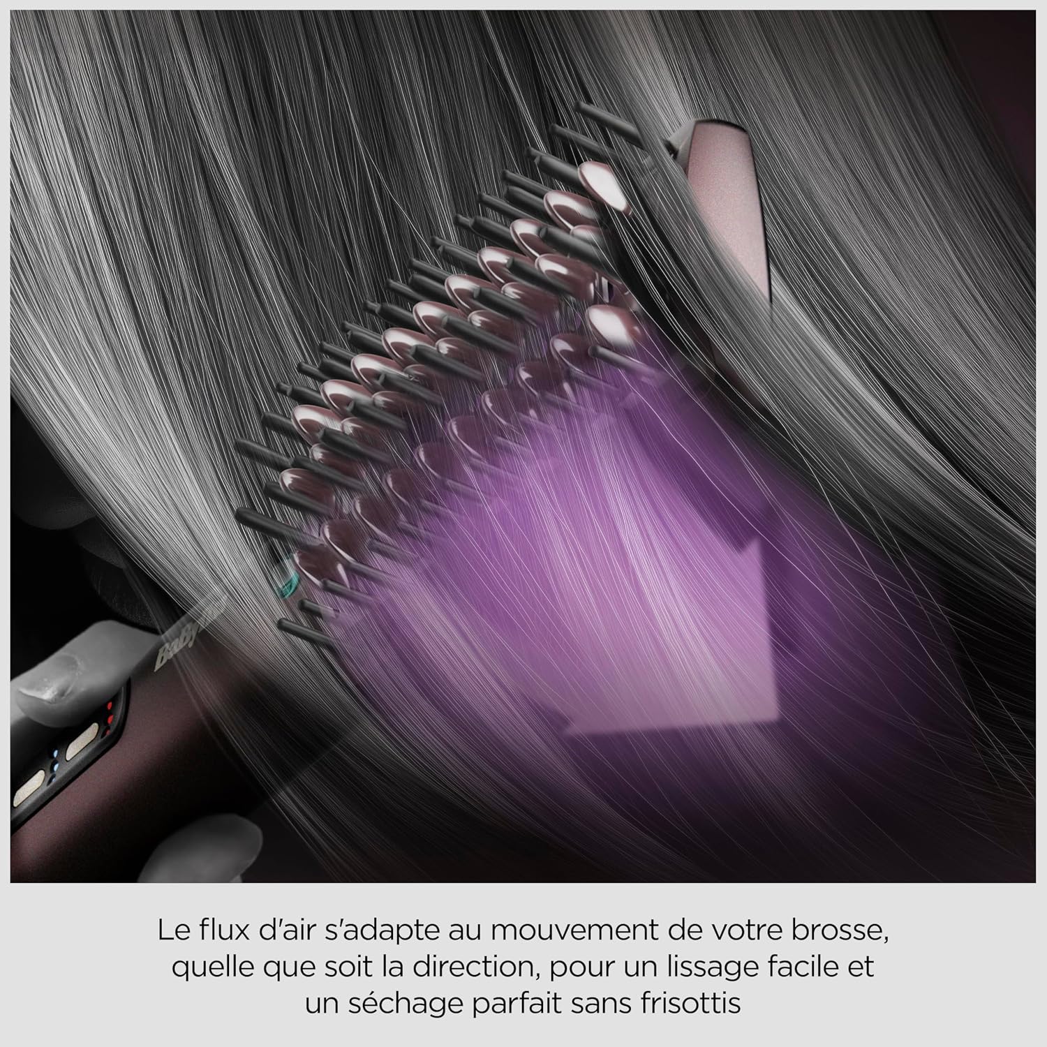 Thumbnail 1 de BaByliss Air Power Smooth AS6400E – Brosse lissante et sèche-cheveux intégrée