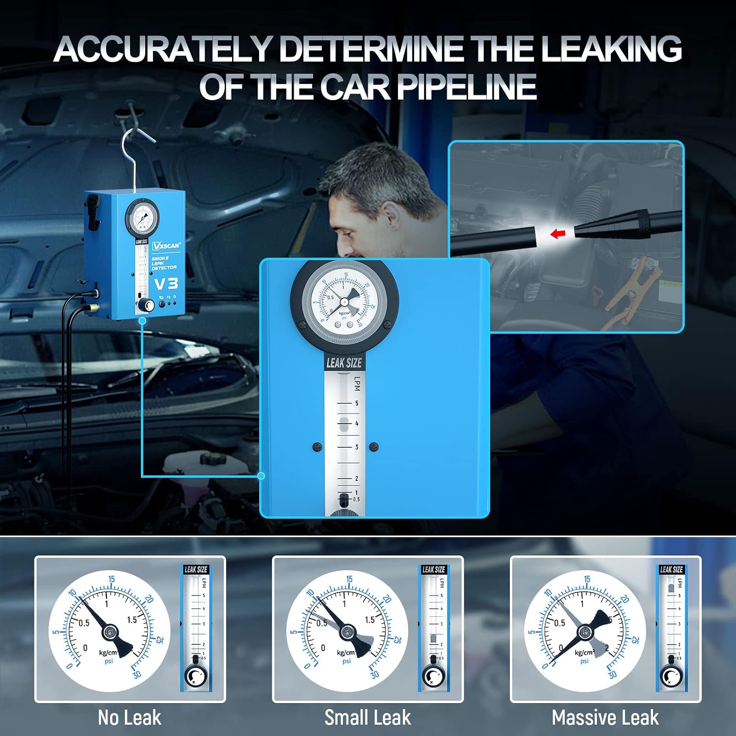 Thumbnail 6 de VXSCAN V3 Automotive Smoke Machine Leak Detector for EVAP, Vacuum and Fuel Systems (12V)