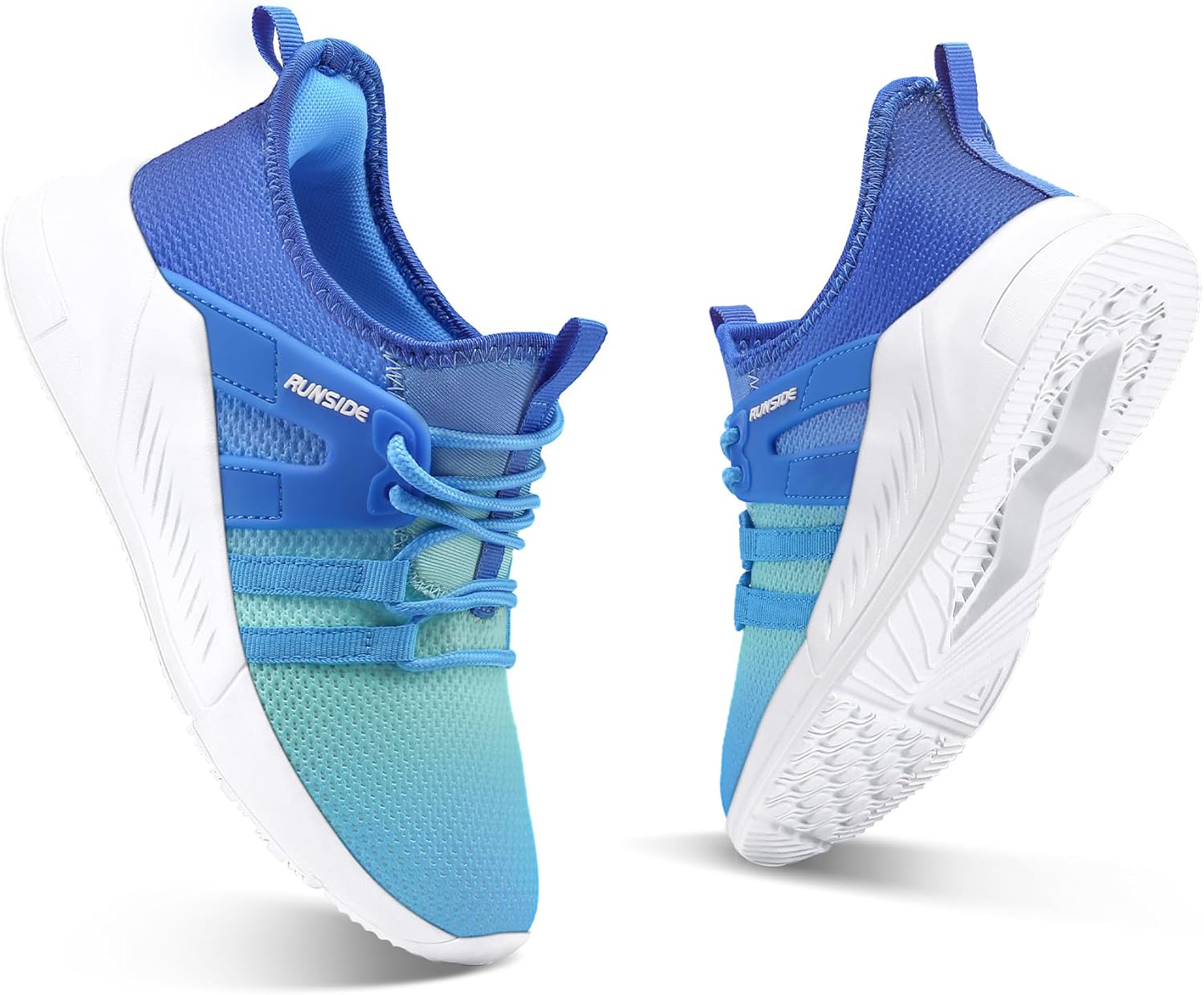 Thumbnail 2 de RUNSIDE Kids Tennis Shoes (Lightweight, Breathable) With Lace-Up Fit
