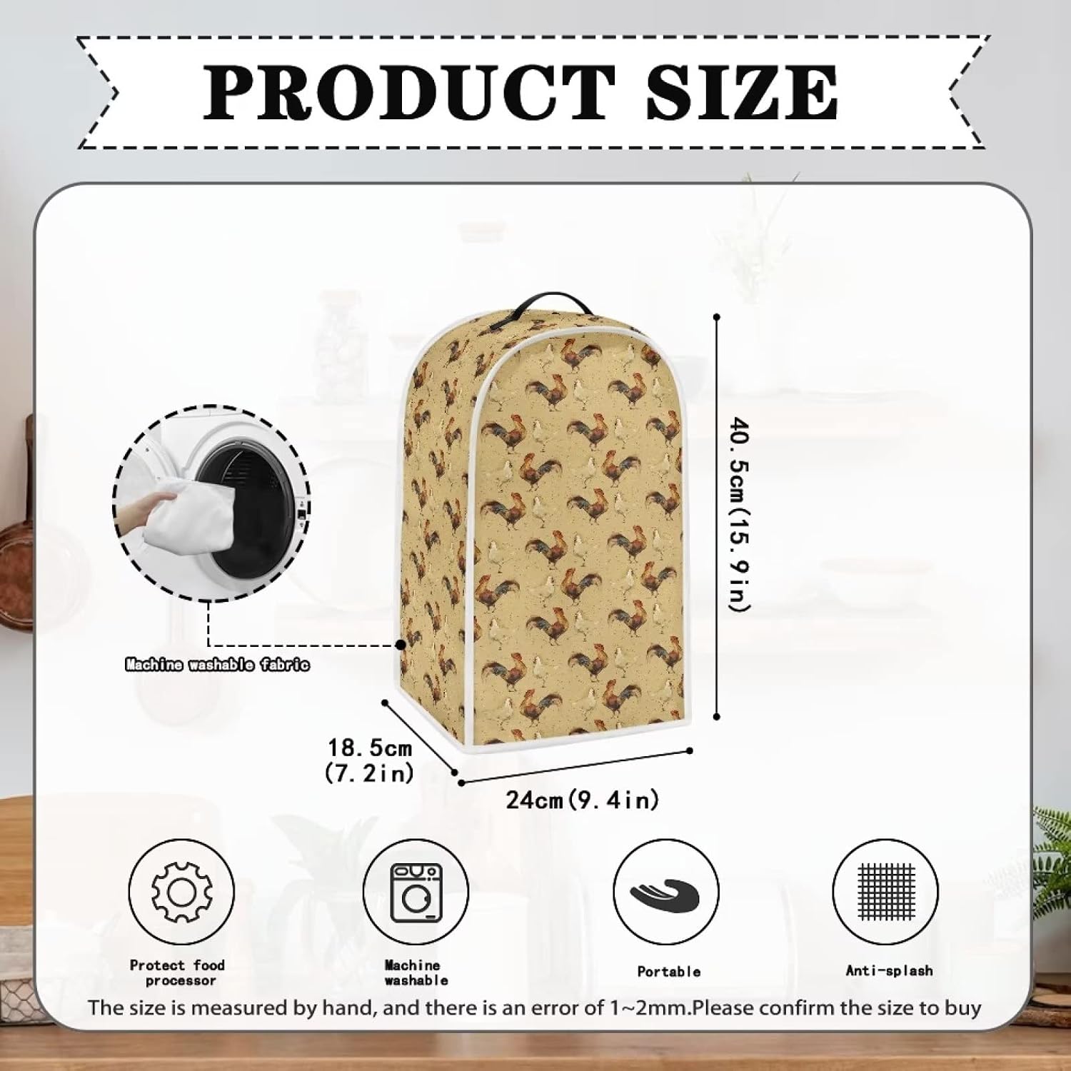 Thumbnail 5 de Poceacles Chicken Hens Pattern Blender Dust Cover 24cm