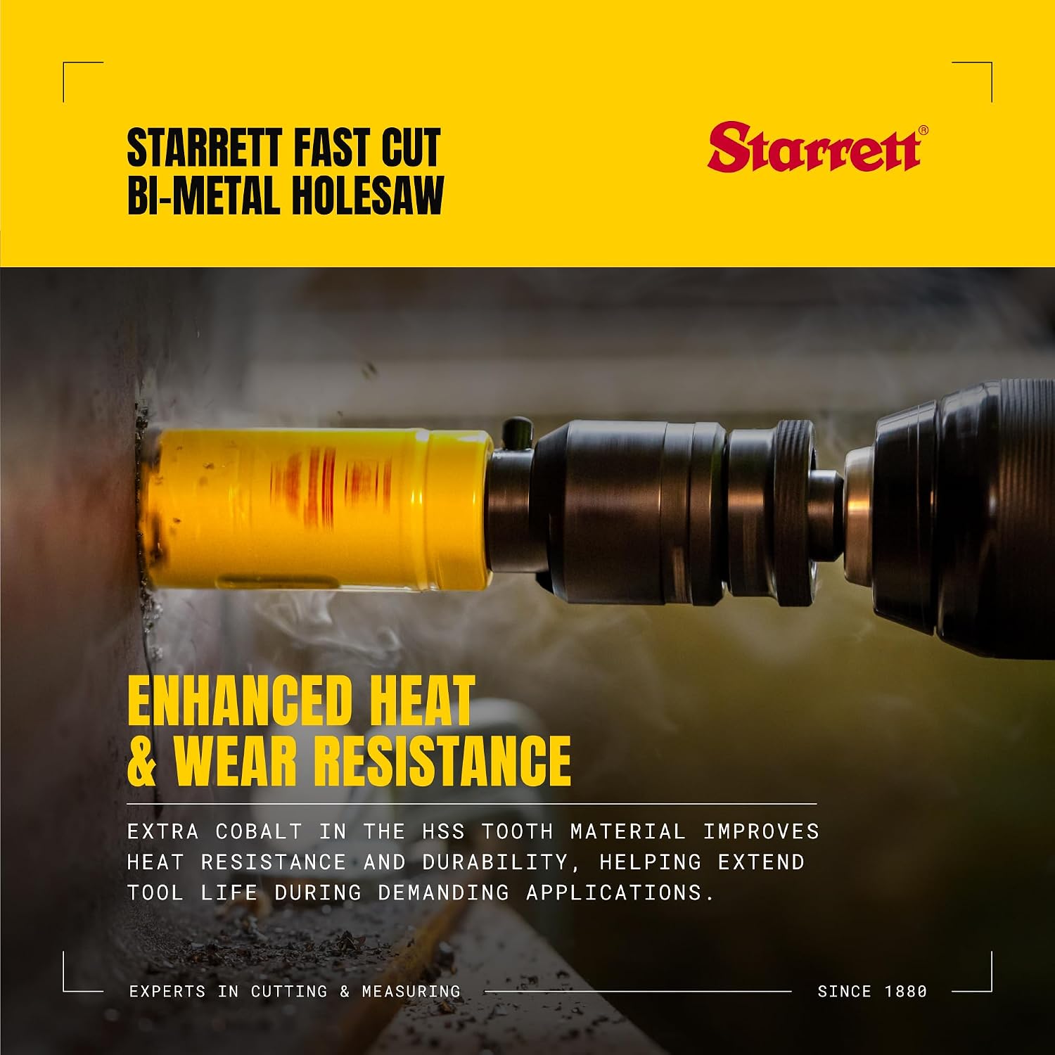 Detalle de Starrett FCH1036 21 mm hålsåg i bi-metall med 41 mm sågdjup