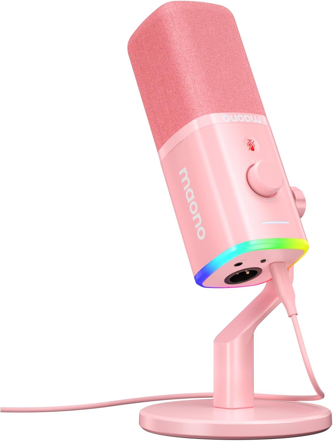 Detalle de MAONO PD100X: Microfono Gaming Dinámico USB/XLR para Streaming y Podcasting
