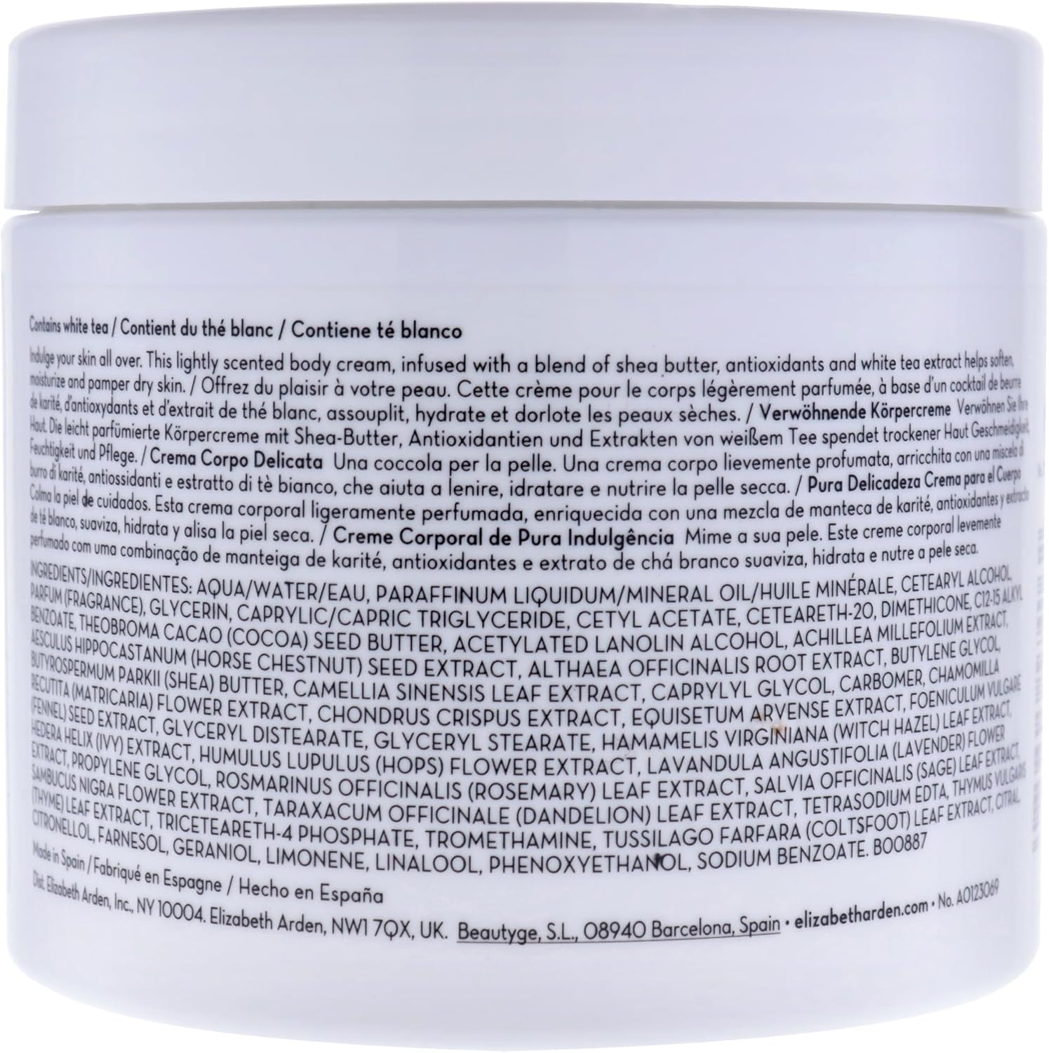 Thumbnail 1 de Elizabeth Arden White Tea Crema Corpo al Tè Bianco (400 ml) – Idratazione delicata per tutta la famiglia