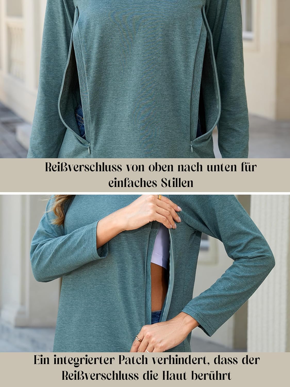 Thumbnail 2 de Love2Mi 3er Pack Stillshirt Langarm mit 95% Baumwolle