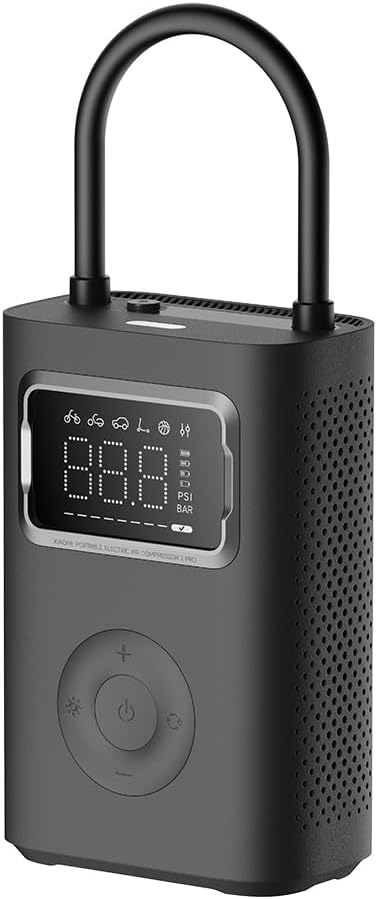 Detalle de Xiaomi Portable Electric Air Compressor 2 Pro elektrische bandenpomp met display