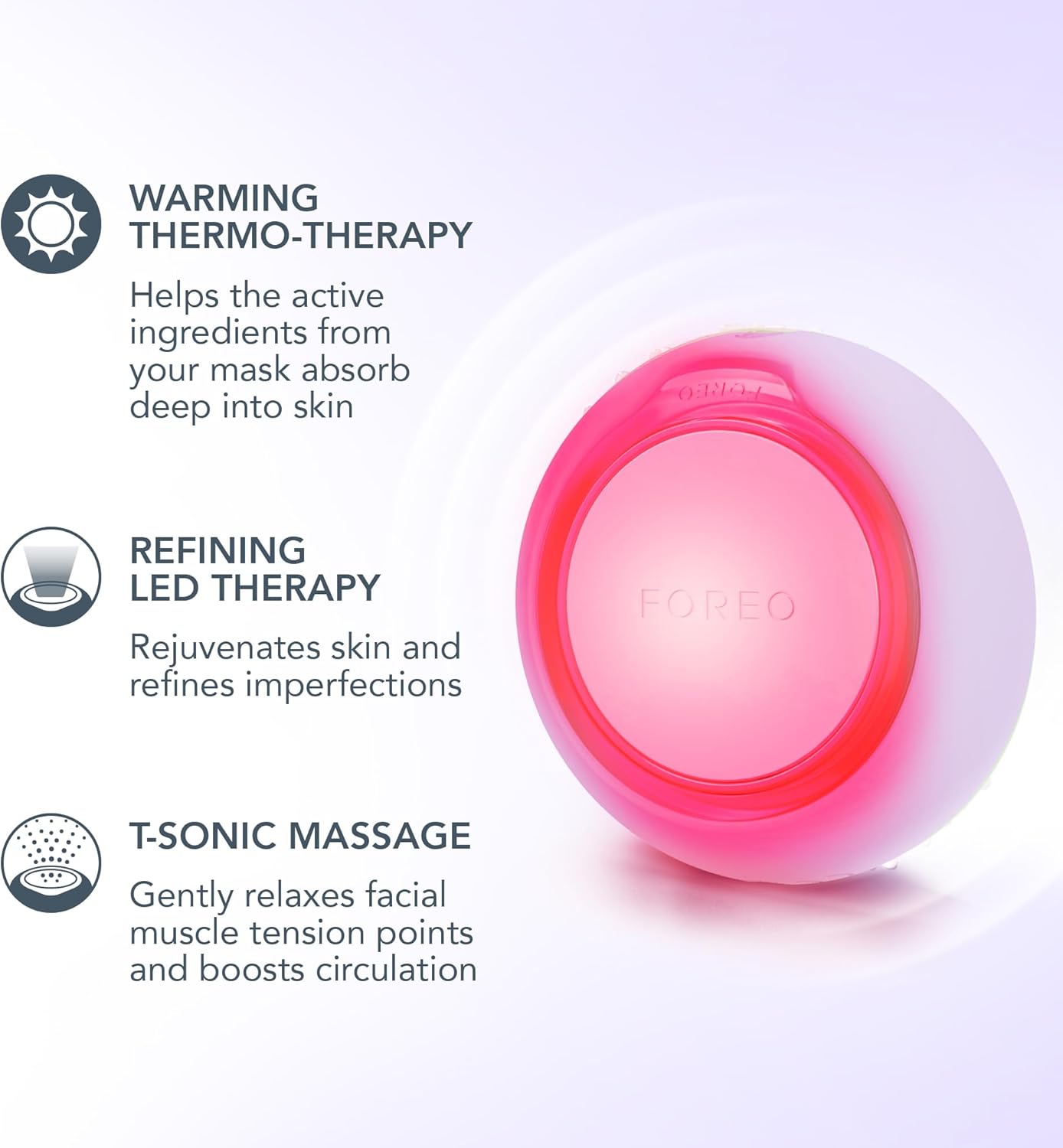 Thumbnail 2 de Foreo UFO 3 Go: dispositivo da viaggio per maschera viso antirughe, termoterapia, luce rossa e LED a spettro completo