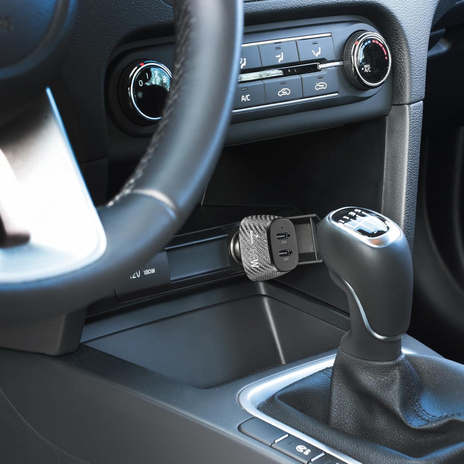 Thumbnail 1 de Cellularline Car Power Hyper: caricabatterie da auto 2 porte USB-C con Power Delivery 65W