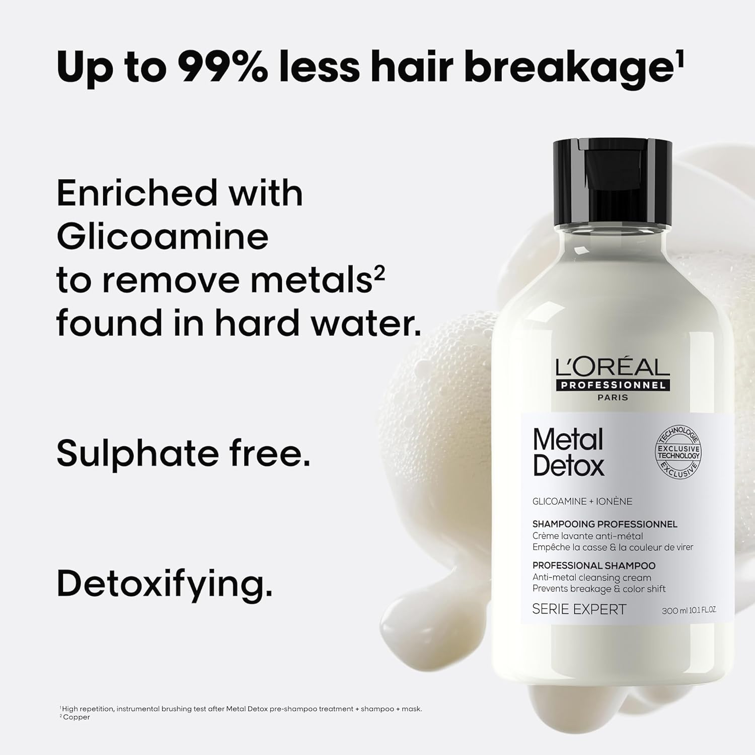 Thumbnail 1 de L’Oréal Professionnel Metal Detox Shampoo (300ml) — sulphate-free vegan clarifying for colour and breakage protection