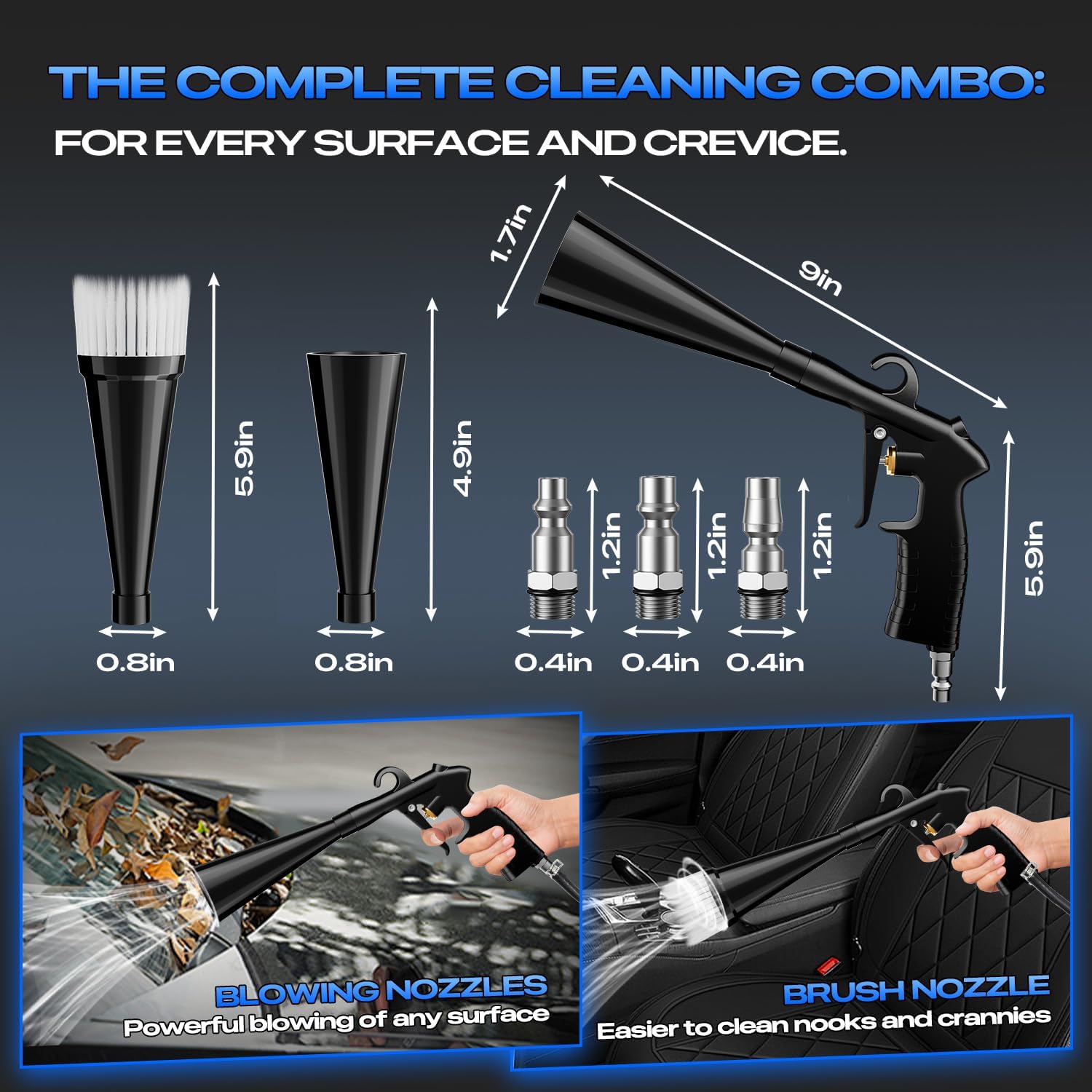Detalle 2 de BRNMLD Detailing Car Cleaning Gun Interior Dryer Air Blow Gun