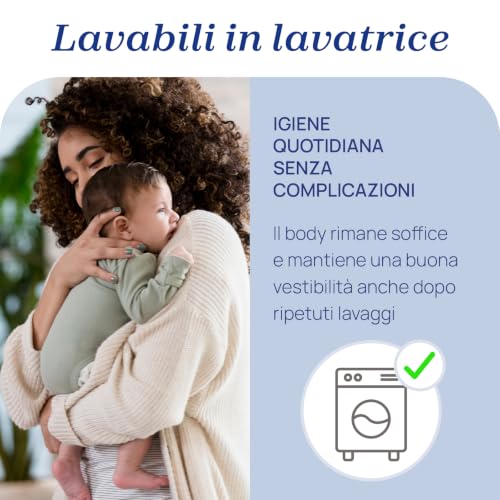 Detalle de Chicco Bimba 0-24 Set di 4 Body a Maniche Corte