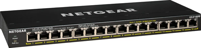 Thumbnail 5 de Netgear GS316PP Switch mit PoE+ 15 Ports