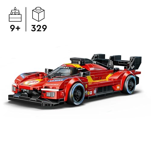 Detalle 2 de LEGO Speed Champions Ferrari 499P 77261: Coche de Carreras para Exposición y Juego