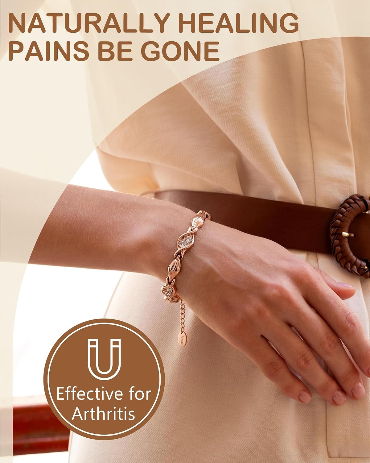 Detalle 2 de Feraco Copper Bracelet, 99.99% Copper