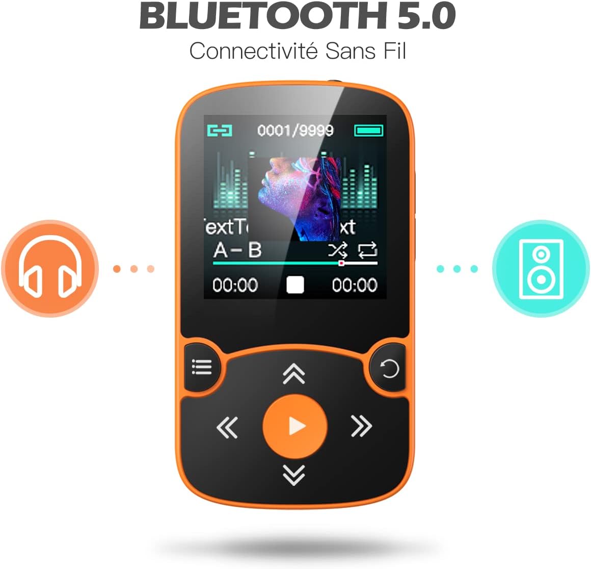 Detalle de AGPTEK Lecteur MP3 32Go avec Bluetooth 5.3