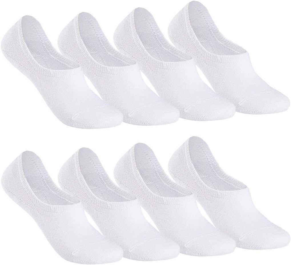 Thumbnail 2 de Falechay Chaussettes Basses Femme Homme – 8 Paires invisibles en coton, antidérapantes