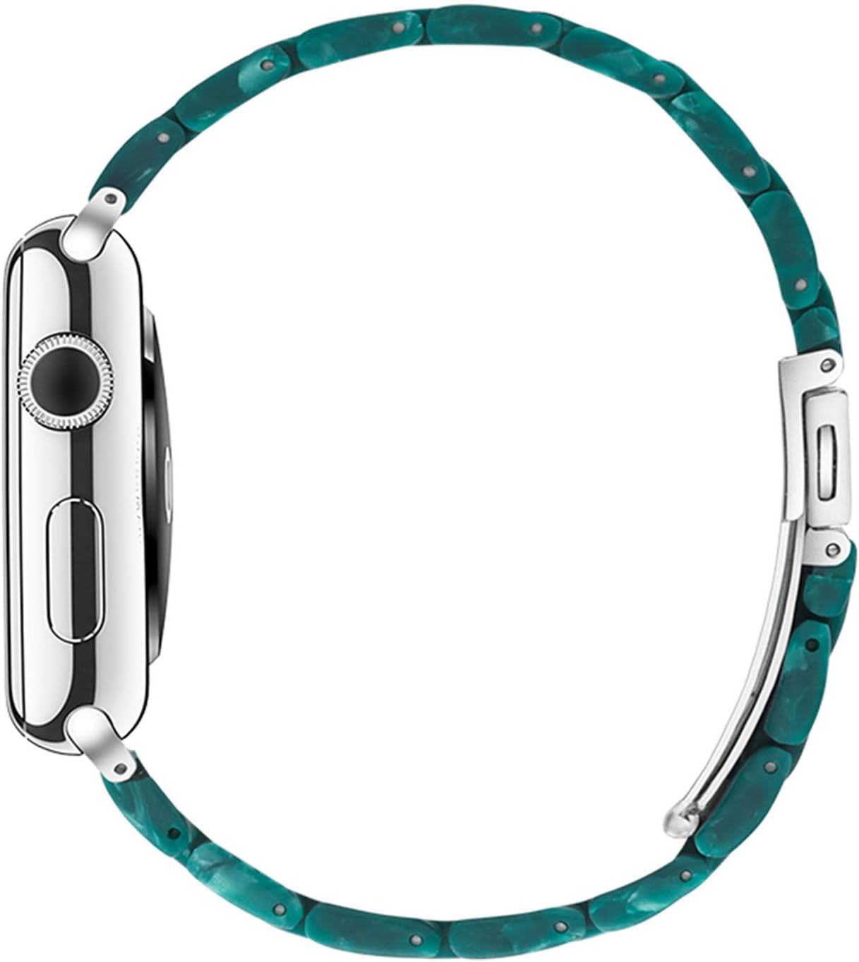Detalle 1 de Light House Tortoise Resin Apple Watch Band with Adjustable Links