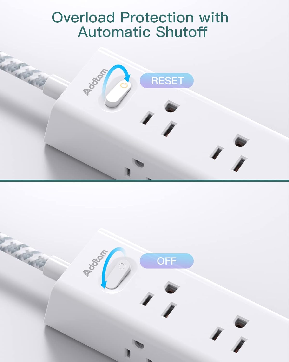 Thumbnail 6 de Surge Protector Power Strip 1050J, 12-Outlet 15 ft 🏠