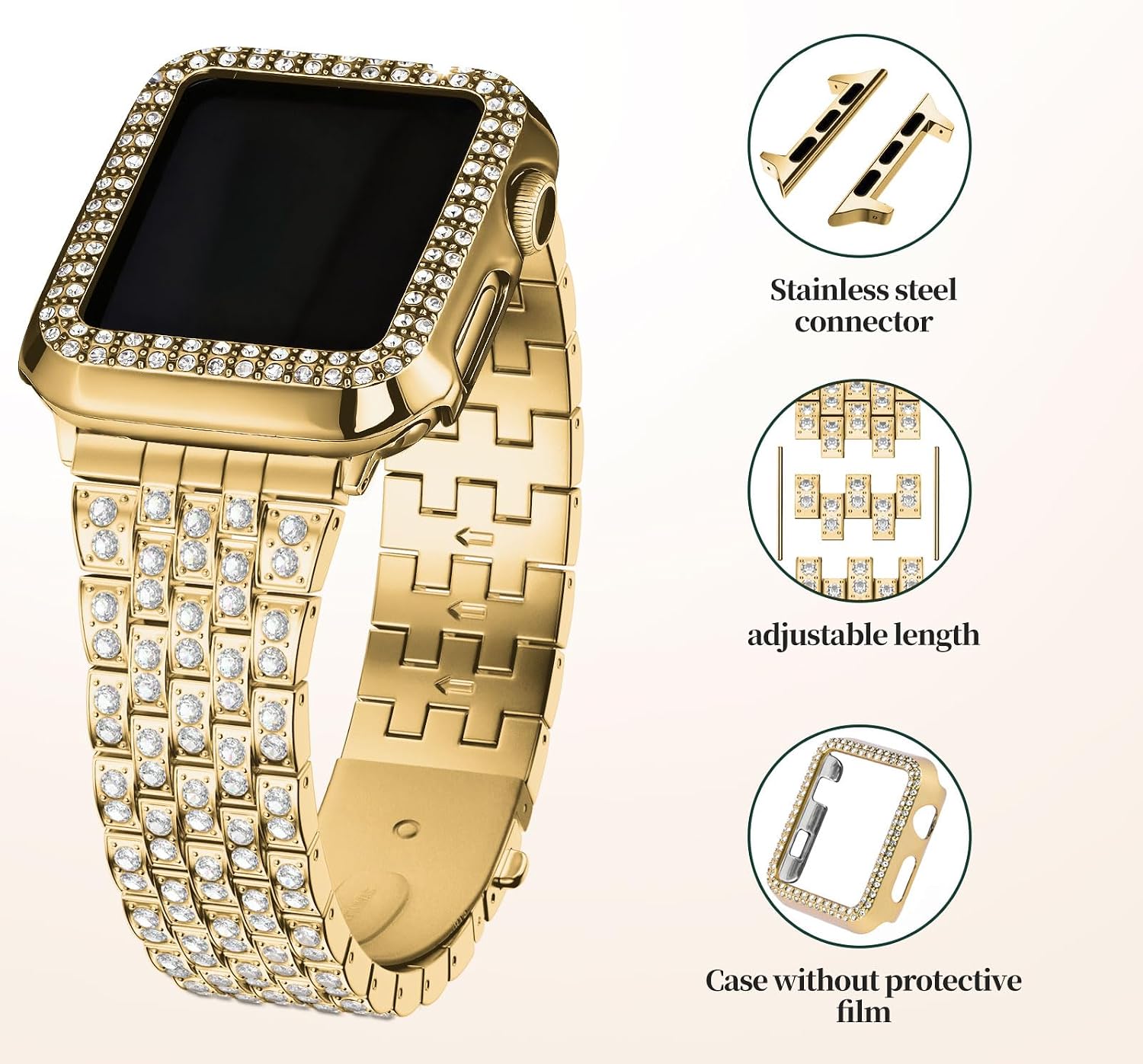Detalle 1 de wutwuk Glitzer Armband 44mm Apple Watch