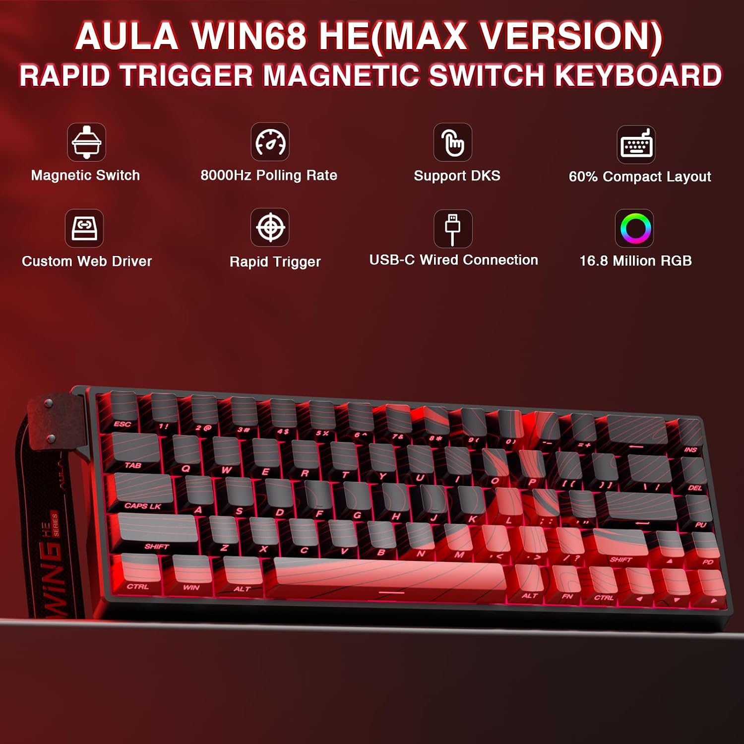 Thumbnail 1 de AULA WIN68 HE MAX Hall Effect Keyboard