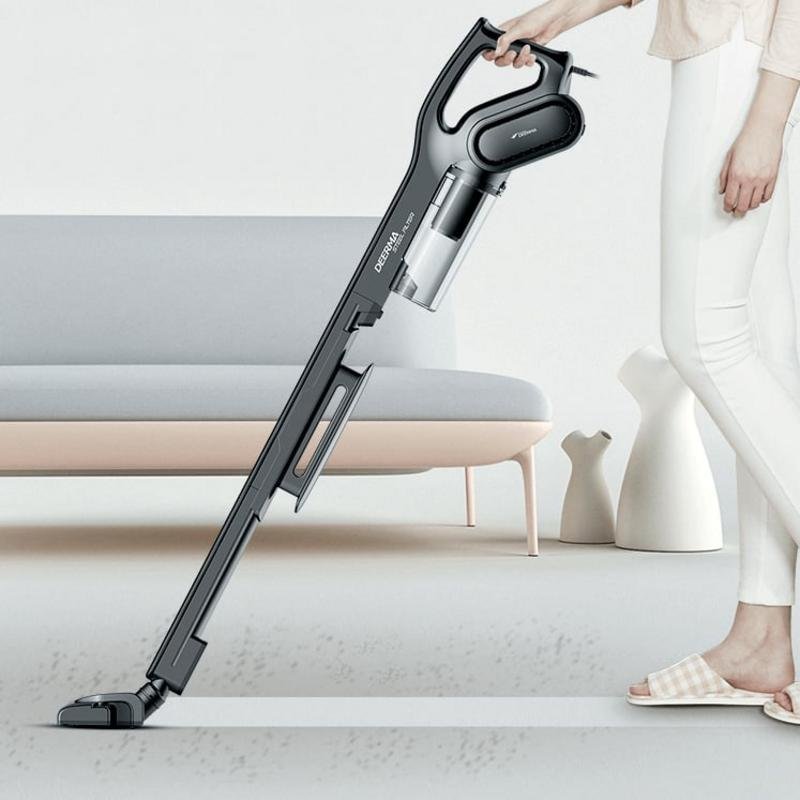 Detalle 2 de Aspiradora escoba Deerma DX 700s 600W: limpieza potente sin bolsa (15000 Pa)
