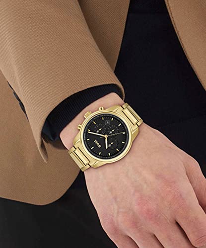 Detalle 2 de BOSS Montre Chronographe à Quartz pour Homme avec Bracelet en Acier Inoxydable doré - 1514006