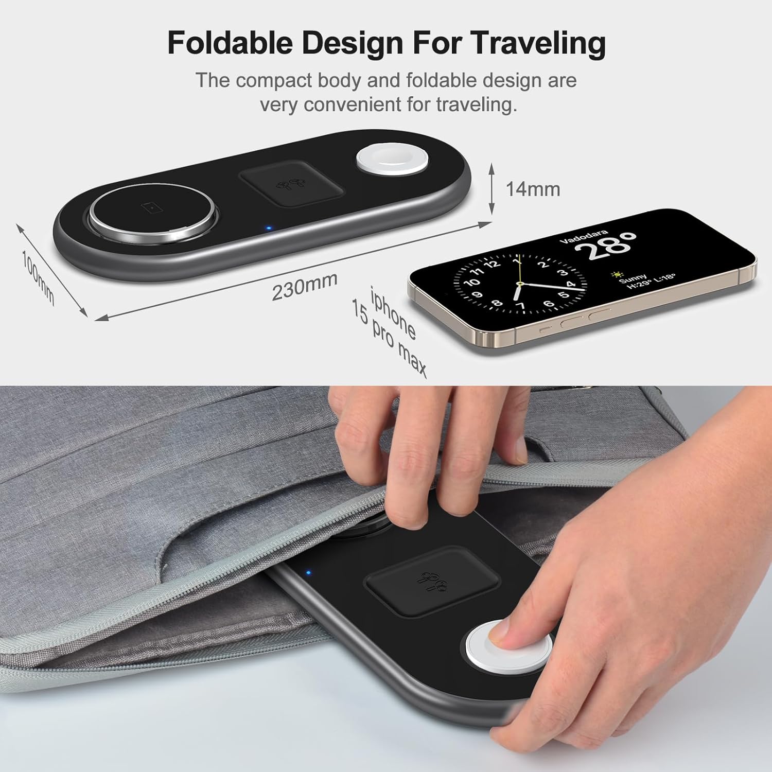 Thumbnail 4 de MagSafe 3-in-1 Charging Station for iPhone, iWatch, AirPods