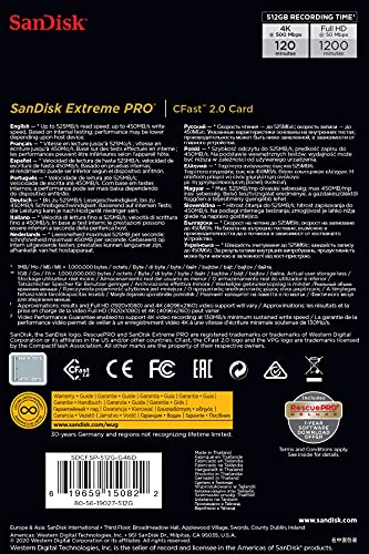 Thumbnail 2 de SanDisk Extreme Pro CFast 2.0 512 GB tarjeta de memoria
