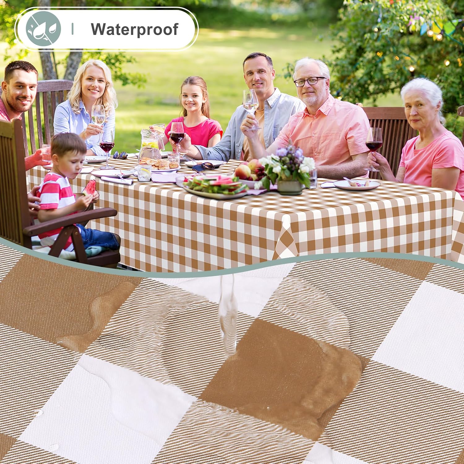 Detalle de misaya Vinyl Tablecloth, 52" x 70