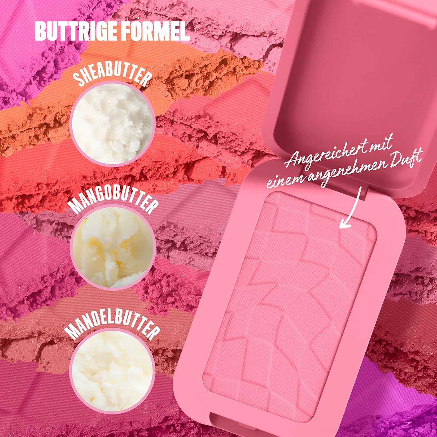 Detalle de NYX Professional Makeup Buttermelt Blush 02 Butta Together – Cremige Pudertextur mit Sheabutter & Mangobutter