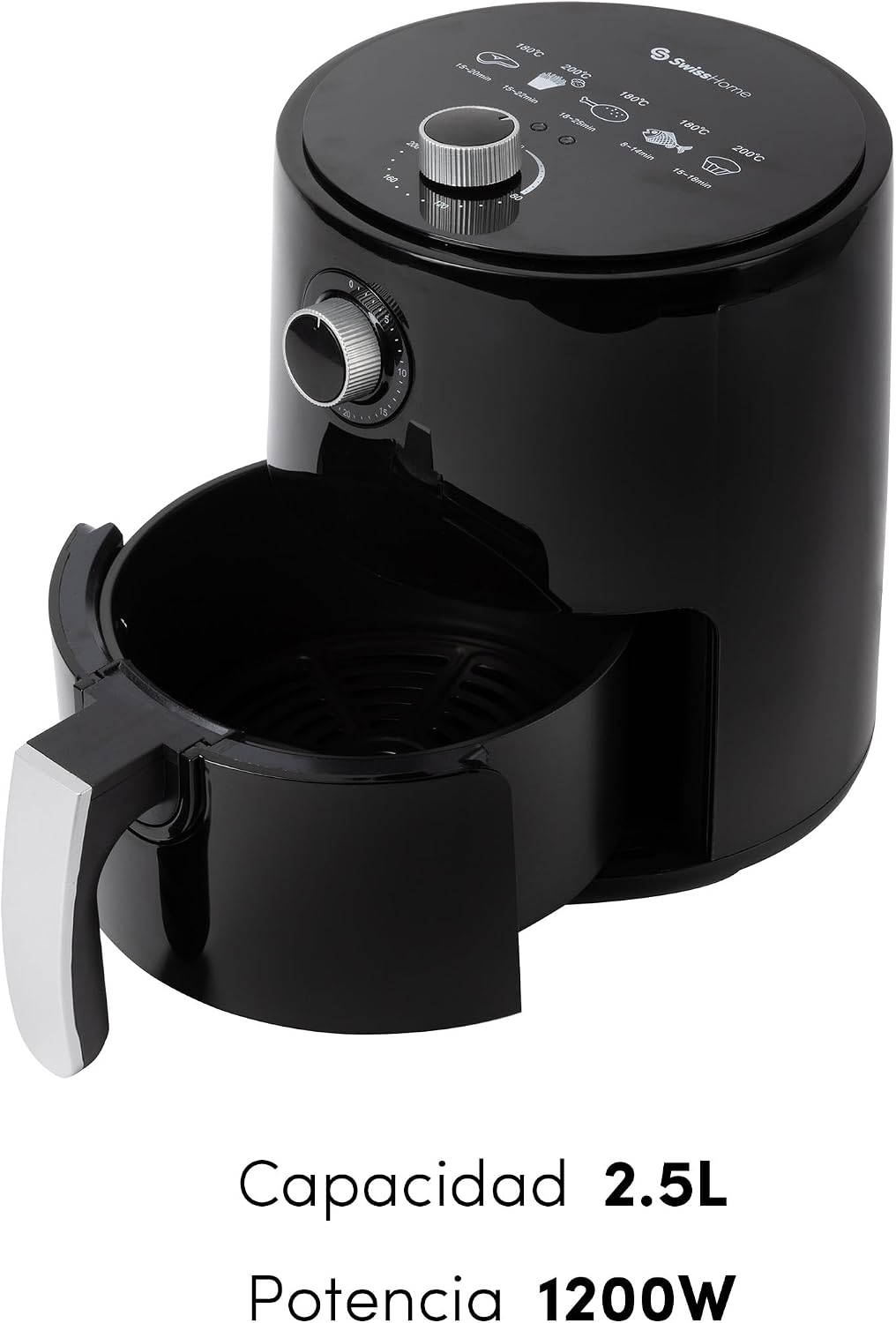 Detalle 2 de Z SwissHome PETIT - Freidora de aire 2.5L 🥙 Sin aceite