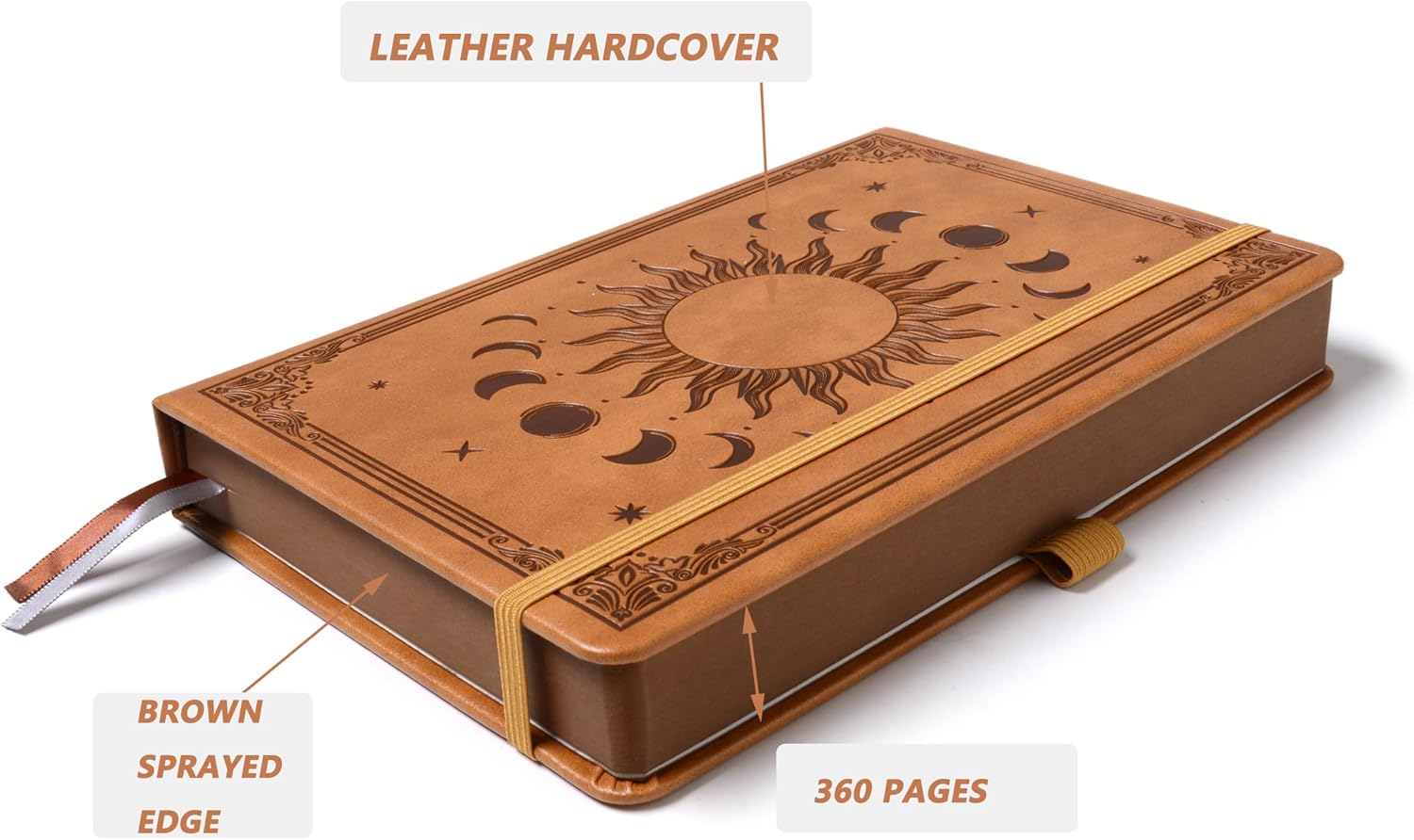 Detalle de HwxBen B5 360‑page lined journal