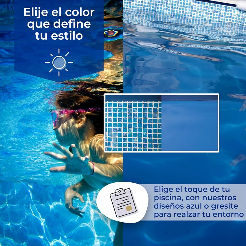 Detalle 2 de Gre FPROV915 Liner 915 x 470 x 120 cm azul 😊