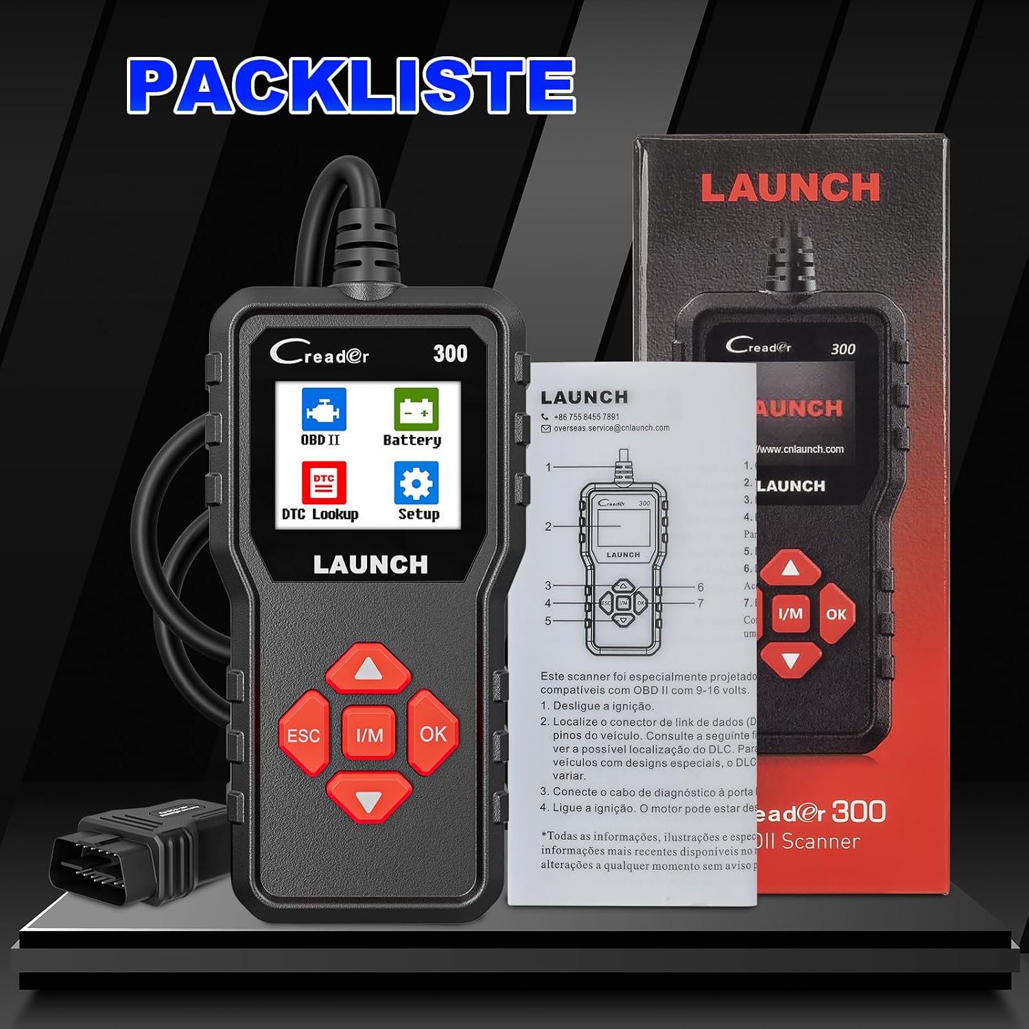 Thumbnail 6 de Launch CR300 OBD2 Diagnosetool – Kompatibel mit EU-Fahrzeugen ab 2000