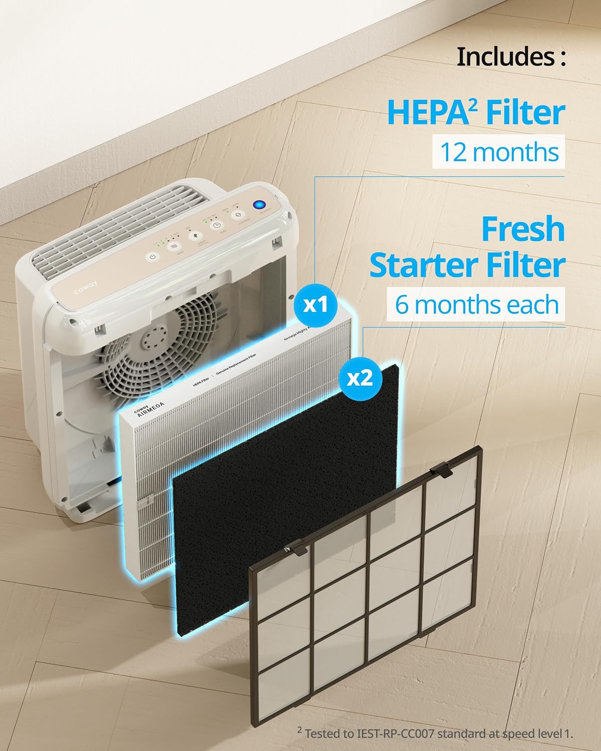 Thumbnail 6 de Coway Airmega AP-1512HH & 200M Filter Replacement Set (AP-1512HH-FP Fresh Starter)