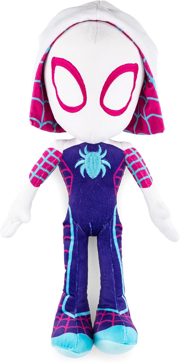 Thumbnail 4 de Jay Franco Cuscino Abbraccio Mini Peluche Marvel Spidey e i Suoi Fantastici Amici Ghost Spider Gwen & Plaid Morbido 130 x 150 – Set Coccole Bambini